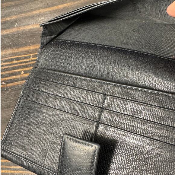 YSL Saint Laurent Paris Y Line Calfskin Leather Long Wallet - Picture 7 of 14